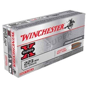 Winchester Super-X 223 Remington 55gr PSP Rifle Ammo - 20 Rounds