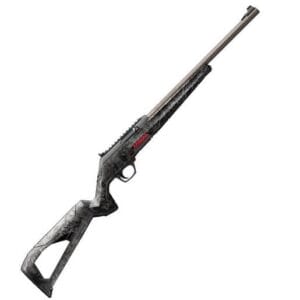 Winchester Wildcat 22 Long Rifle Matte Black/Forged Carbon Gray Perma-Cote Semi Automatic Rifle - 18in - Camo