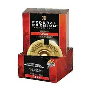 Wing-Shok High Velocity Ammo 12 Gauge 3'''' 1-5/8 Oz #4 Shot - 12 Gauge 3'''' 1-5/8 Oz #4 Shot 25/Box