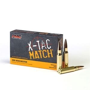 X-Tac Match 308 Winchester Rifle Ammo - 308 Winchester 168gr Open Tip Match 20/Box