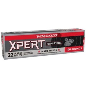 Xpert 22 Long Rifle Plt Hp Rimfire Ammo - 22 Long Rifle 42gr Plated Hollow Point 100/Box