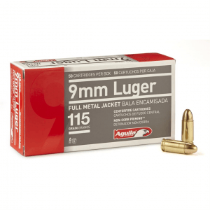 Aguila 9mm FMJ 115 Grain 50 Rounds