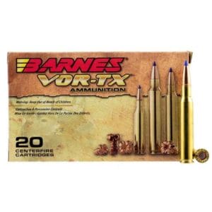 Barnes VOR-TX 30-06 Springfield 168gr TSX BT Rifle Ammo - 20 Rounds