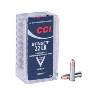 CCI Stinger 22 Long Rifle 32gr CPHP Rimfire Ammo - 50 Rounds