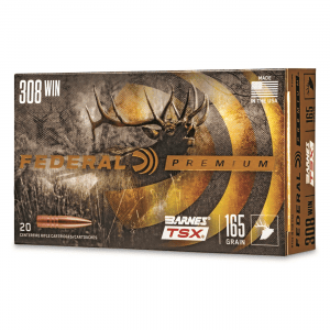 Federal Premium Barnes TSX .308 Win. Triple-Shock X HP 165 Grain 20 Rounds