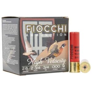 Fiocchi Field Dynamics High Velocity 28 Gauge 2-3/4in #9 3/4oz Upland Shotshells - 25 Rounds - #9