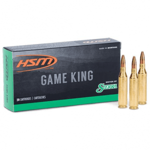 HSM GameKing Rifle Ammunition .35 Whelen 225gr SP 2550 fps 20/ct