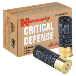 Hornady Critical Defense Shotgun Ammunition 12 ga 2-3/4" 8 plts #00 1600 fps 10/ct