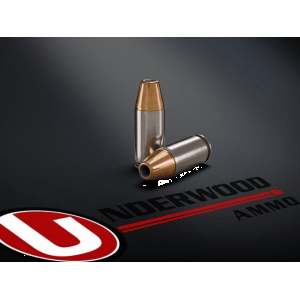 Underwood Hunting & Self Defense Handgun Ammunition 9mm Luger 124 Grain JHP 1150 fps 20/ct