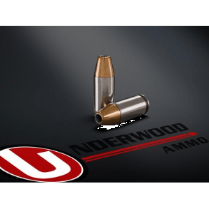 Underwood Hunting & Self Defense Handgun Ammunition 9mm Luger(+P+) 124gr JHP 1125 fps 20/ct