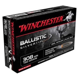 Winchester Ballistic Silvertip 308 Winchester 150gr Ballistic Silvertip Rifle Ammo - 20 Rounds