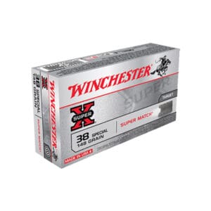 Winchester Super-X Target Lead Wadcutter .38 Special 148 Grain Handgun Ammo