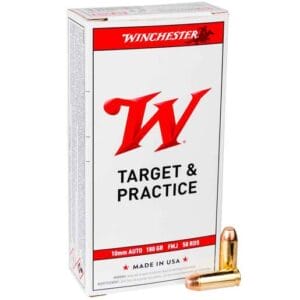 Winchester Target 10mm Auto 180gr FMJ Handgun Ammo - 50 Rounds