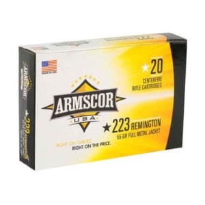 Armscor 223 Remington 55gr FMJ Rifle Ammo - 20 Rounds