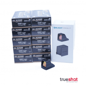 Bundle Deal: Olight Osight Red Dot Pistol Sight and 500 Rounds of CCI Blazer 9mm