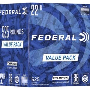 Federal Champion 22 Long Rifle 36gr LHP Rimfire Rifle Ammo - 525 Rounds