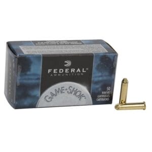 Federal Game Shok 22 Long Rifle 25gr No. 12 Shot Rimfire Ammo - 50 Rounds