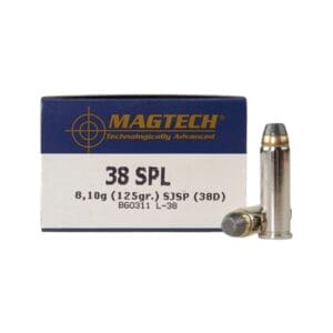 Magtech Sport Shooting .38 Special 125 Grain Semi-Jacketed Soft Point Handgun Ammo