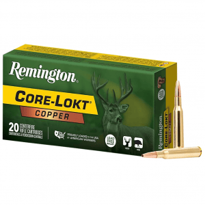 REMINGTON Core-Lokt Copper 243 Win 85 Grain 20rd/Box Rifle Ammo (R27856)