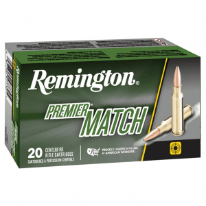 REMINGTON Premier Match .223 Rem 52Gr BTHP 20rd Box Rifle Ammo (27682)