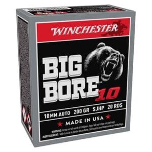 Winchester Big Bore 10mm Auto 200gr JHP Handgun Ammo - 20 Rounds