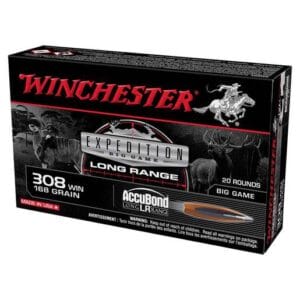 Winchester Expedition Big Game Long Range 308 Winchester 168gr Accubond Rifle Ammo 20 Rounds