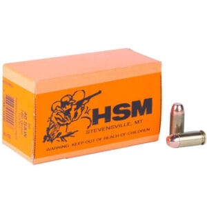 HSM 40 S&W 180gr RNFP Handgun Ammo - 50 Rounds