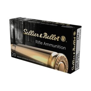 Sellier &Bellot .308 Winchester 147 Grain FMJ Centerfire Rifle Ammo