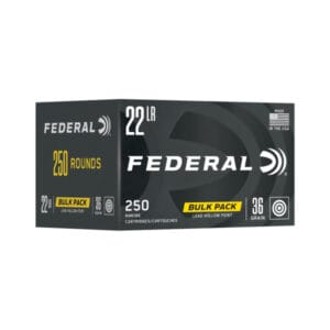 Federal Bulk Pack .22 LR Lead Hollow-Point 36-Grain Rimfire Ammo