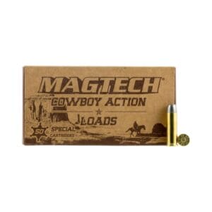 Magtech Cowboy Action .38 Special 125 Grain Lead Flat Nose Centerfire Handgun Ammo