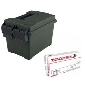 .300 Aac Blackout Ammo Bundle W/ Free Ammo Can - 300aacblk 200gr Subsonic Fmj Case W/ Free Ammo Box