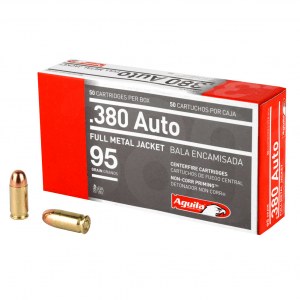 AGUILA .380 Auto 95Gr FMJ 50rd Box Ammo (1E802110)