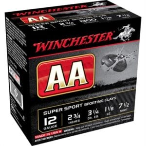 Aa Super Sport Sporting Clays 12 Gauge Shotgun Ammo - 12 Gauge 2-3/4'''' 1-1/8 Oz #7.5 Shot 25/Box