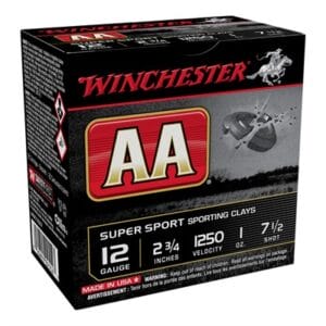 Aa Super Sport Sporting Clays 12 Gauge Shotgun Ammo - 12 Gauge 2-3/4'''' 1oz #7.5 250/Case