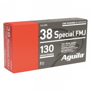 Aguila Ammo .38 Special FMJ 130 Grain 50 Rounds