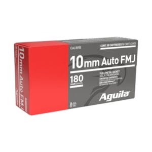 Aguila Full Metal Jacket Centerfire Handgun Ammo - 10mm - 180 Grain