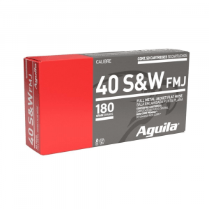 Aguila Handgun Ammunition .40 S&W 180 gr FMJ 1050 fps 50/ct