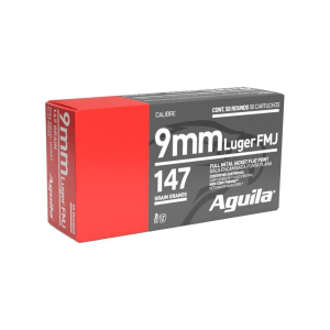 Aguila Handgun Ammuntion 9mm Luger 147 gr FMJFP 950 fps 50/ct