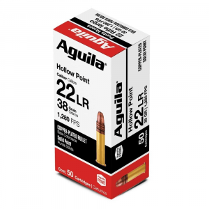 Aguila Super Extra Rimfire Ammunition .22 LR 38 gr. CPHP 1280 fps 50/ct