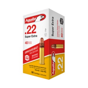 Aguila SuperExtra .22 LR 40 Grain High Velocity Rimfire Ammo