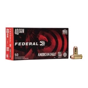 American Eagle 40 S&W Ammo - 40 S&W 155gr Full Metal Jacket 50/Box