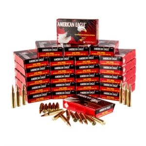 American Eagle Ammo 223 Remington 55gr Fmj-Bt - 223 Remington 55gr Full Metal Jacket 500/Case