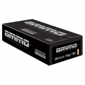 Ammo Inc Signature, 380 ACP, 100 Grain, Total Metal Coating, 50 Round Box 380100TMC-A50