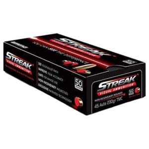 Ammo Inc Streak Red 45 Auto (ACP) 230gr TMC Centerfire Handgun Ammo - 50 Rounds