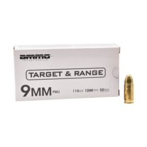 Ammo Inc. Target &Range 9mm Luger 115 Grain Handgun Ammo