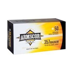 Armscor .357 Magnum 158 Grain Full Metal Jacket Centerfire Handgun Ammo