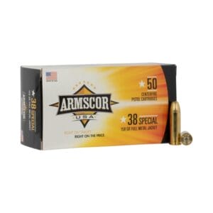 Armscor .38 Special 158 Grain Full Metal Jacket Centerfire Handgun Ammo