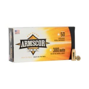 Armscor .380 ACP 95 Grain Full Metal Jacket Centerfire Handgun Ammo