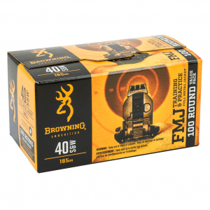 BROWNING 40 S&W 165Gr FMJ Handgun Ammo (B191800404)