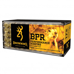 BROWNING BPR 17 HMR 17Gr Poly Tip Rimfire Ammo (B195117050)